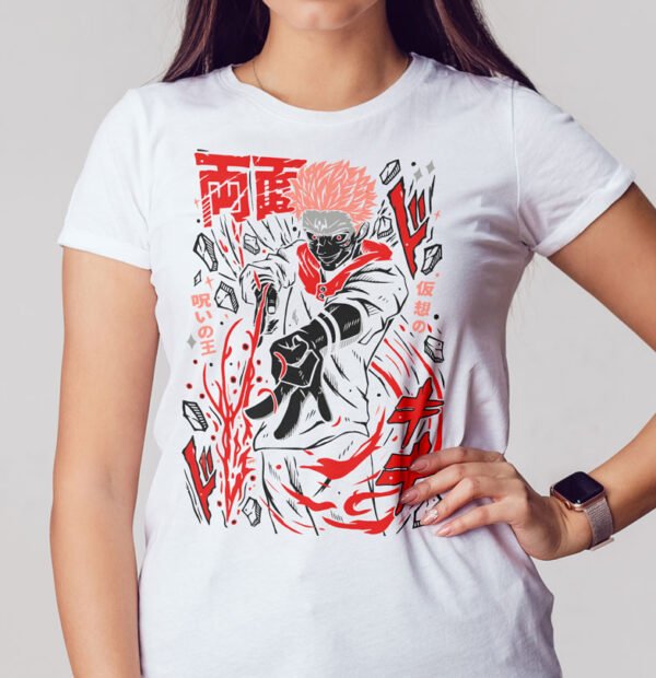 Playera Sukuna (Jujutsu Kaisen) Mujer - Imagen 4